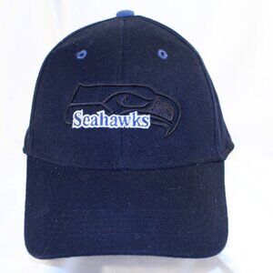Reebok Black Seattle Seahawks NFL Adult One-Fit Baseball Hat Cap